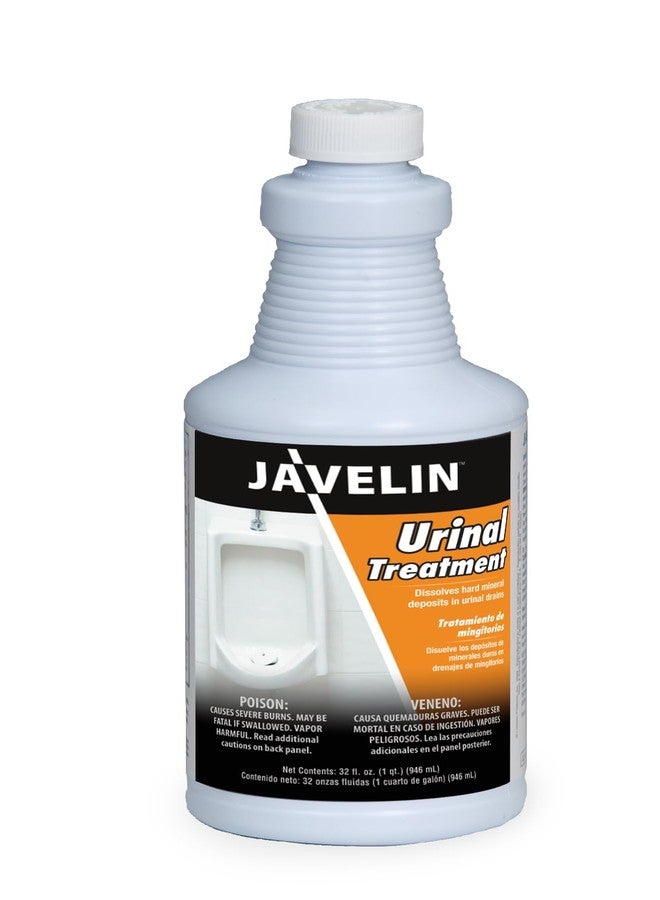 Javelin Urinal Treatment | Dissolves Uric Salt Build Up in Drains, Opens Fully Clogged Urinals | 32 Fl. Oz. (1 Bottle) - Image 1