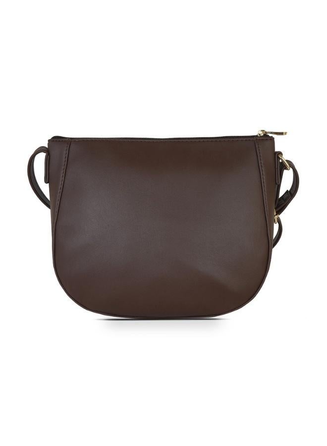 Baggit Women Brown Sling Bag Small Size | Ladies Stylish Casual Cross Body Purse Handbag - Image 4