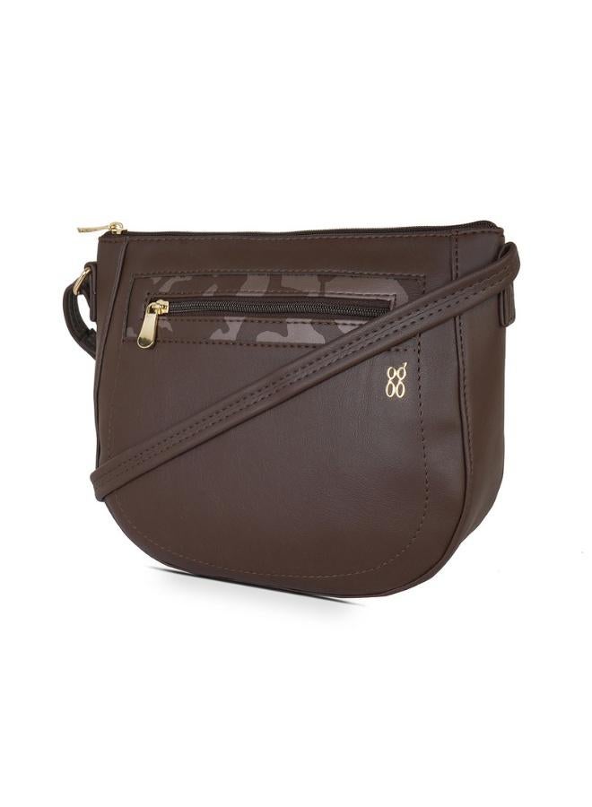 Baggit Women Brown Sling Bag Small Size | Ladies Stylish Casual Cross Body Purse Handbag - Image 2