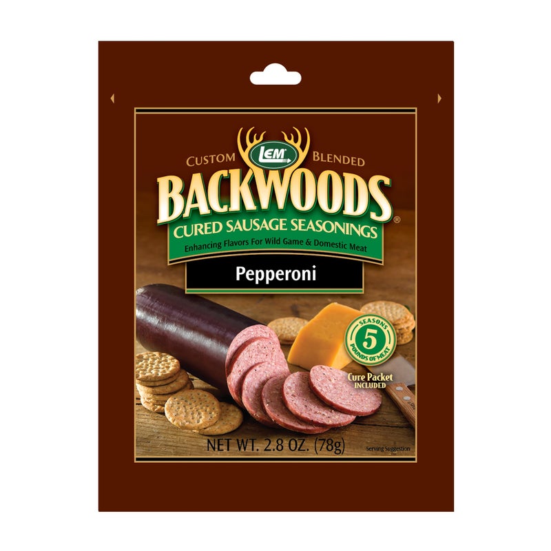 LEM Backwoods Cured Sausage Seasoning with Cure Packet Pepperoni