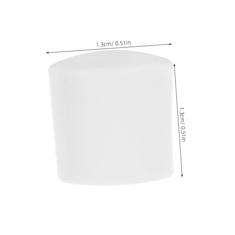 30pcs White Plastic Door Stopper Replacement Tips Wall Protection Bumper Covers - Image 3