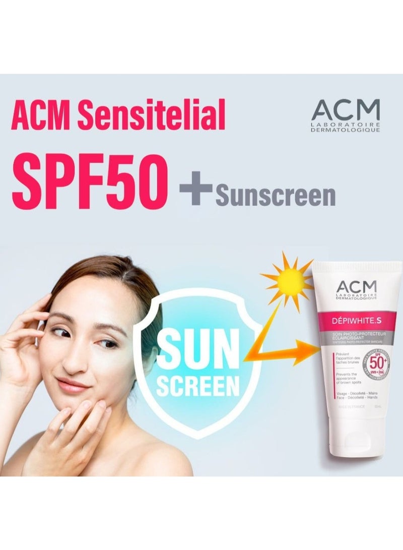 ACM Laboratoire dermatologique ACM Depiwhite S SPF50+ Whitening Photoprotective Cream 50ml - Skin Brightening & UV Protection - Image 5