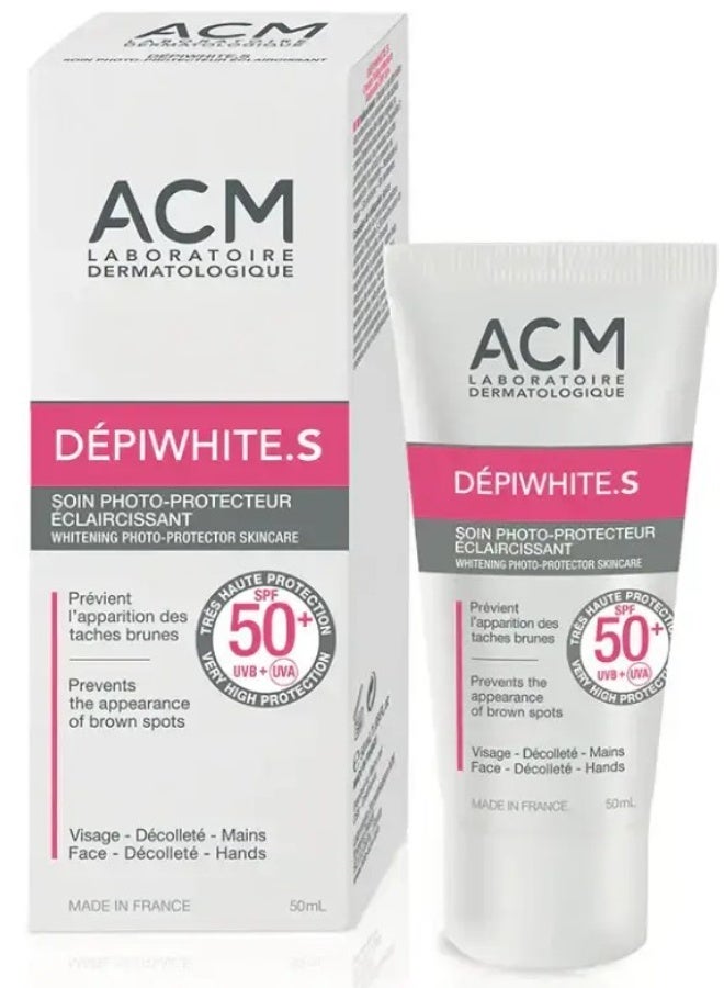 ACM Laboratoire dermatologique ACM Depiwhite S SPF50+ Whitening Photoprotective Cream 50ml - Skin Brightening & UV Protection - Image 1