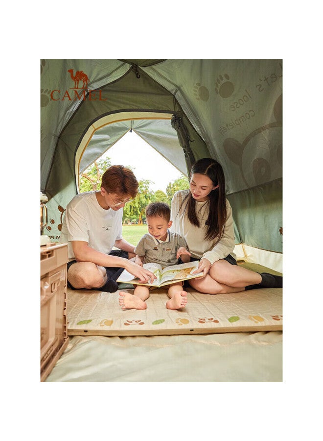 camel Camel Outdoor Automatic Inflatable Mat, Tent Ground Pad, Camping Moisture-proof Mat, Thickened Picnic Mat, 1j32267486, Pine Green - Image 1