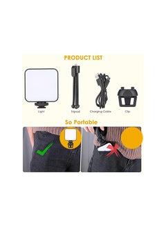 Excefore Video Conference Lighting Kit, Selfie Light With Front & Back Clip, Zoom Light For Phone, Iphone, Android, Ipad, Laptop, Camera, For Makeup, Selfie, Vlog, Video Conference  - Image 2