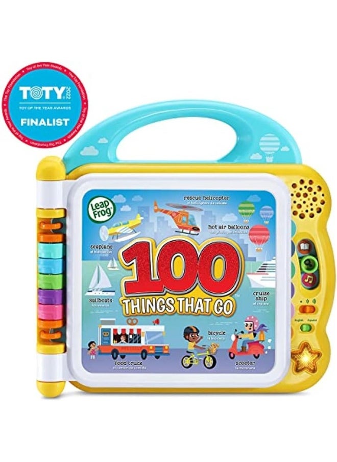LeapFrog 100 Things That Go, Interactive Bilingual Vehicle Book For Toddlers, Teaches Transportation Words And Sounds, Fun Early Learning Toy For Ages 18 Months To 4 Years  - Image 2