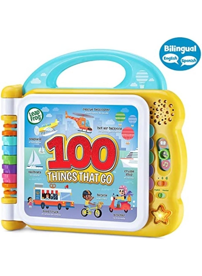 LeapFrog 100 Things That Go, Interactive Bilingual Vehicle Book For Toddlers, Teaches Transportation Words And Sounds, Fun Early Learning Toy For Ages 18 Months To 4 Years  - Image 3
