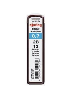 Rotring rOtring Tikky Mechanical Pencil Set, HB 0.7 mm, Burgundy, Includes 12 Leads and Eraser  - Image 4