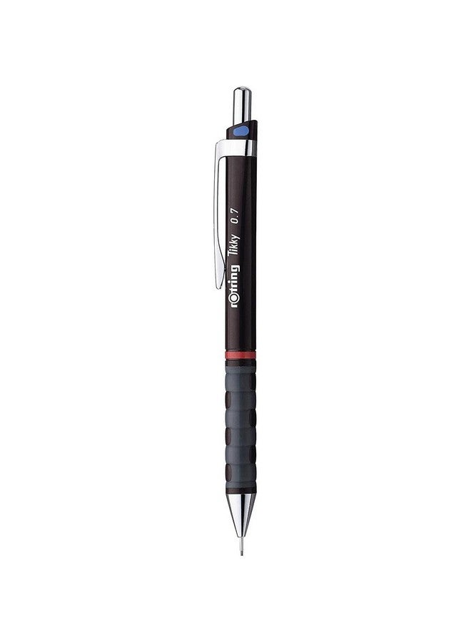 rOtring Tikky Mechanical Pencil Set, HB 0.7 mm, Burgundy, Includes 12 Leads and Eraser - Image 3