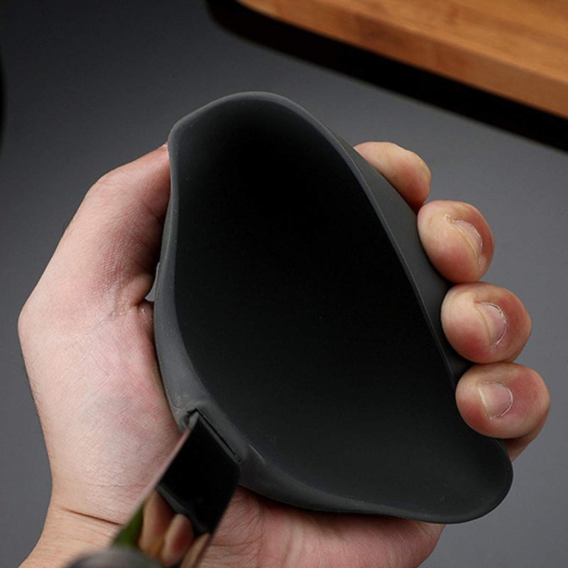 Primetan Silicone Ladle Spoon Stainless Steel Handle Seamless Nonstick Kitchen Ladles BPAFree Heat ResistantSilicone Heat Resistant NonStick Kitchen Cooking UtensilsBlack - Image 3