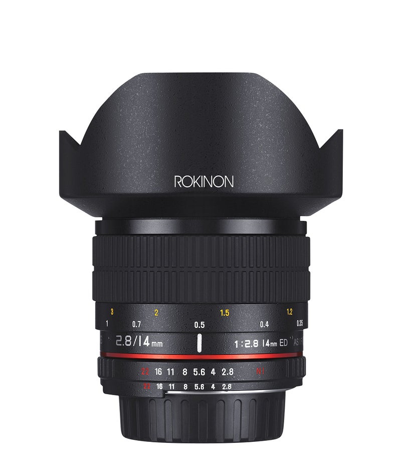 Rokinon 14mm f28 IF ED Super Lens with Automatic Chip for Nikon F