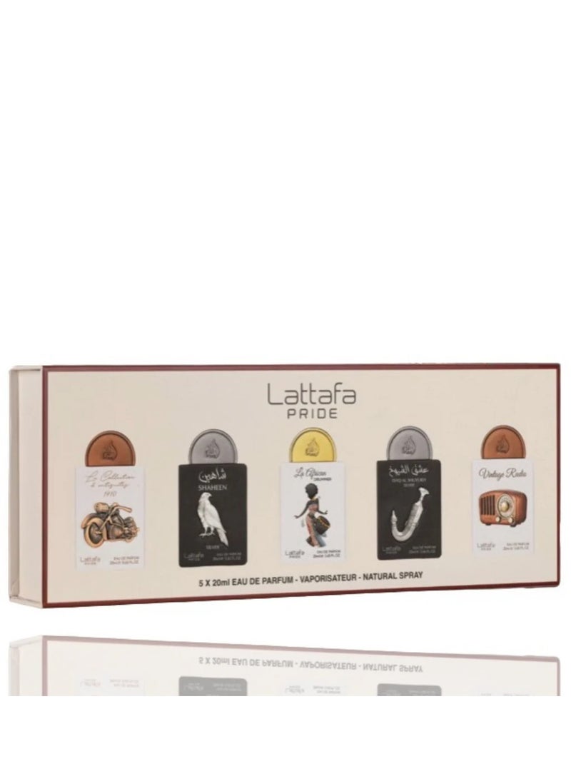 Lattafa 5 PCS Gift Set by Lattafa For Unisex