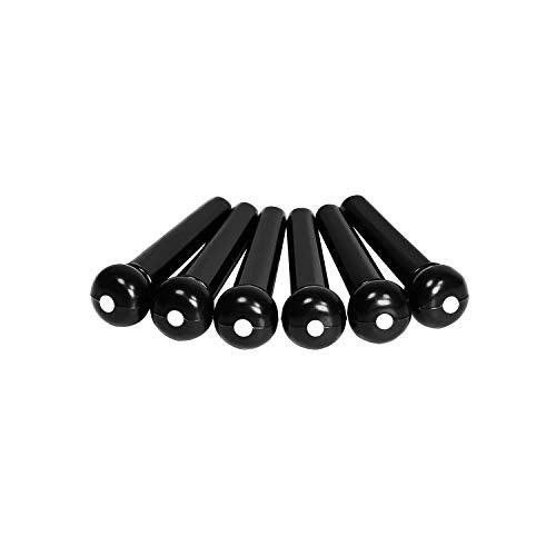 SIKO REEDS-6Pcs Black Acoustic Guitar ABS Plastic Bridge Pins - Image 4