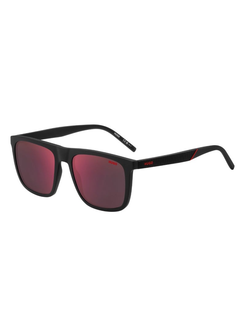HUGO Men's Uv Protection Rectangular Shape  Sunglasses Hg 1304/S Red 45 - Lens Size: 45.1 Mm - Black - Image 1