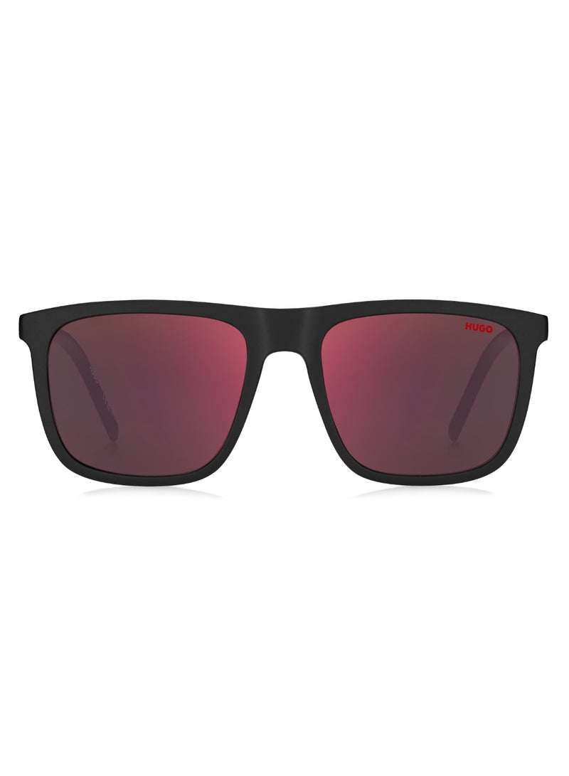 HUGO Men's Uv Protection Rectangular Shape  Sunglasses Hg 1304/S Red 45 - Lens Size: 45.1 Mm - Black - Image 3