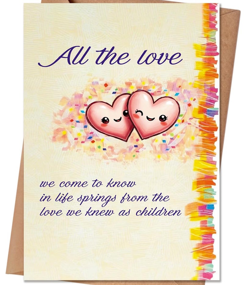 HEJOYN Valentines Day Card for Mom Dad, Valentine's Day Gifts for Mom and Dad from Son Daughter - Image 1