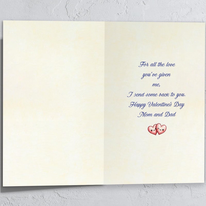 HEJOYN Valentines Day Card for Mom Dad, Valentine's Day Gifts for Mom and Dad from Son Daughter - Image 2