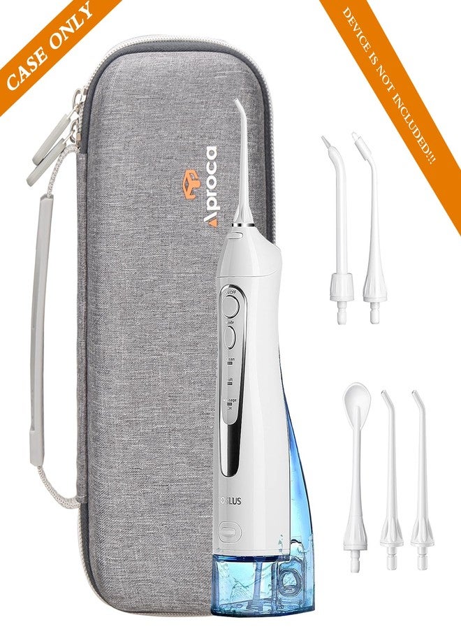 Aproca Grey Hard Storage Protective Case, for COSLUS Water Dental Flosser Portable Cordless Oral Irrigator F5020E and Accessories - Image 5