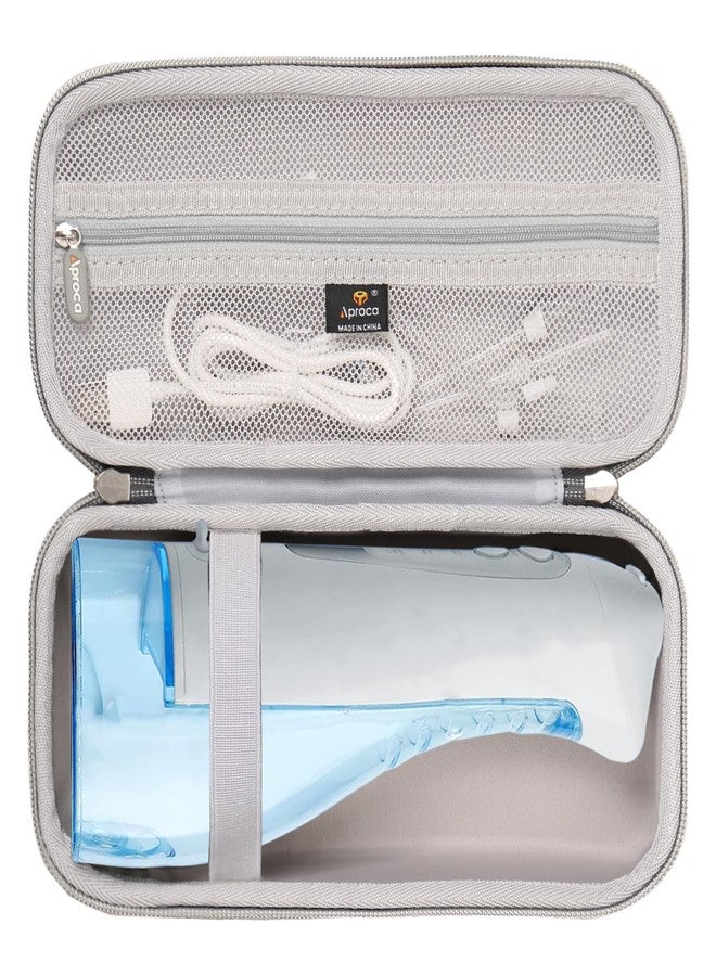 Aproca Grey Hard Storage Protective Case, for COSLUS Water Dental Flosser Portable Cordless Oral Irrigator F5020E and Accessories - Image 1