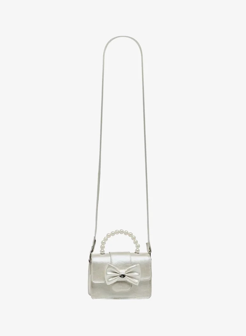 Celeste Bow Applique Crossbody Bag with Pearl Handle Ramadan Collection