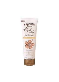 Hawaiian Tropic Aloha Glow Lotion 8oz  Tan Extender Lotion After Sun Tan Extender After Sun Care with Shea Butter  Cocoa Butter Hawaiian Tropic Body Moisturizer Body Cream for Women 8 fl oz