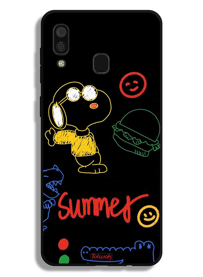 Tolwak Samsung Galaxy A30 Protective Case Cover Summer Sticker - Image 1