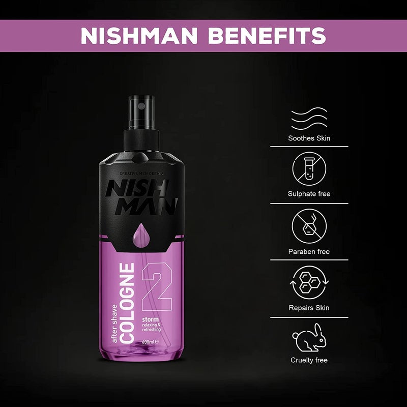 nishman After Shave Cologne Series (02 Storm) - Image 4