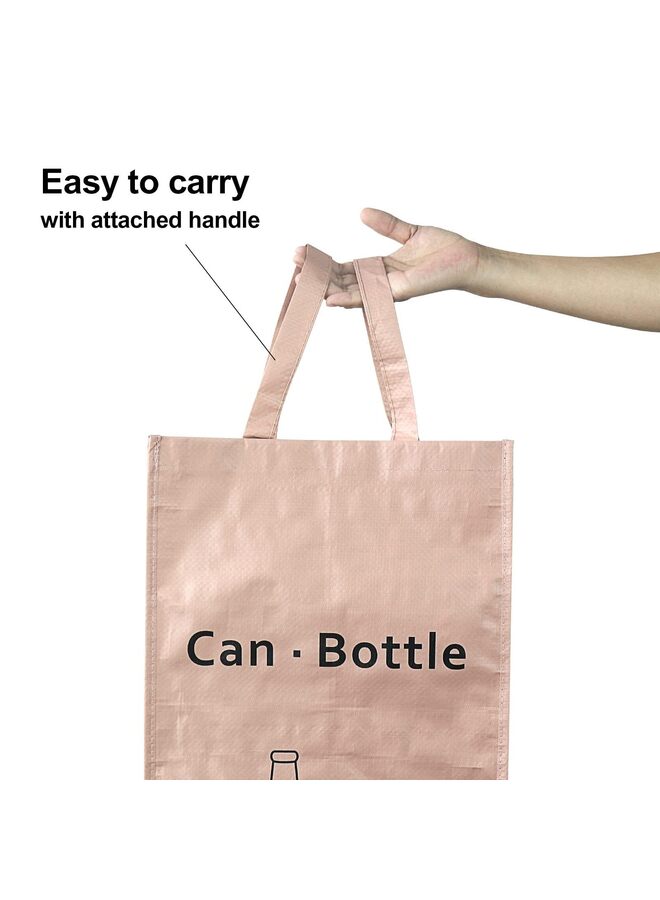 قطع من أكياس سلة المهملات المنفصلة القابلة لإعادة التدوير للمطبخ والمنزل - صناديق إعادة التدوير (وردي، أخضر، رمادي) منظم فرز النفايات - Image 4