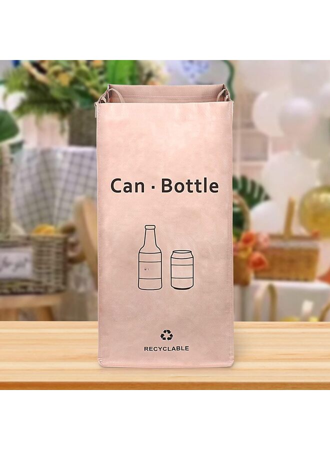 قطع من أكياس سلة المهملات المنفصلة القابلة لإعادة التدوير للمطبخ والمنزل - صناديق إعادة التدوير (وردي، أخضر، رمادي) منظم فرز النفايات - Image 2