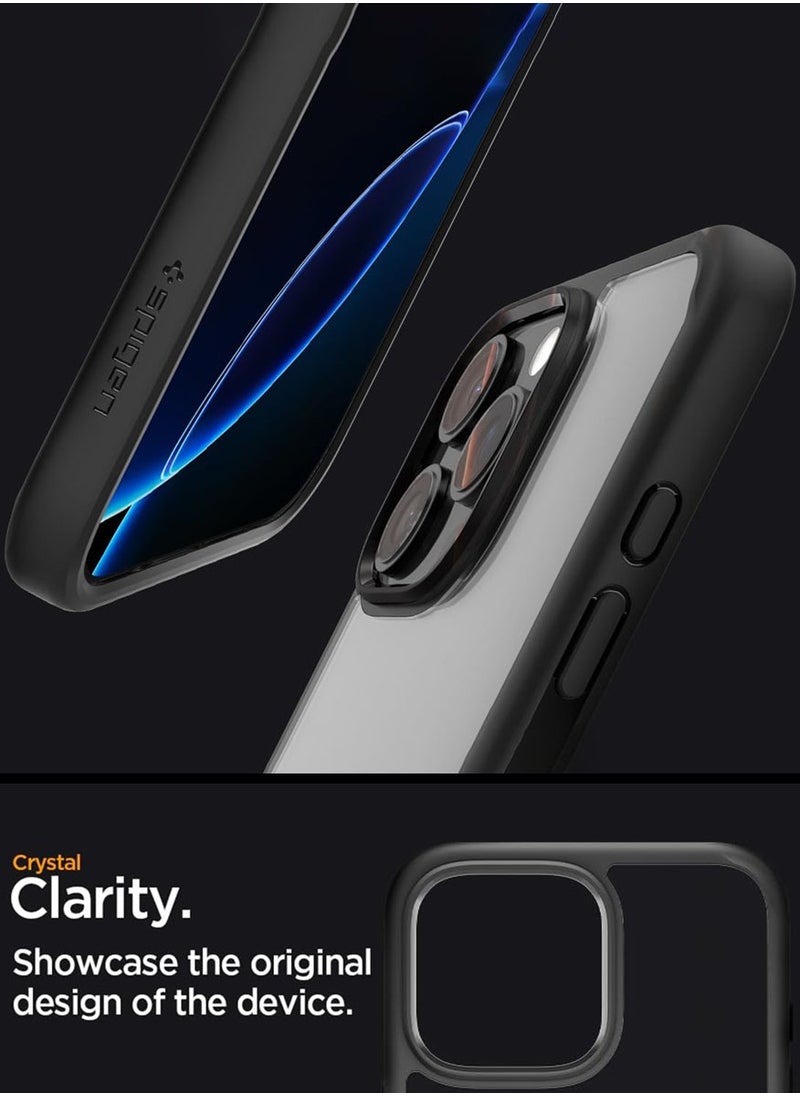 Spigen Ultra Hybrid iPhone 16 Pro Case Cover (2024) - Matte Black  - Image 3