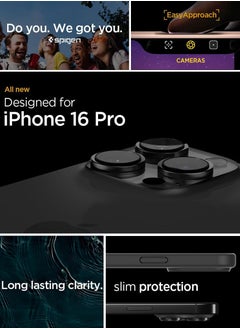 Spigen غطاء حماية ألترا هايبرد لهاتف آيفون 16 برو (2024) - أسود غير لامع  - Image 2