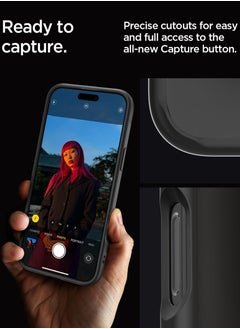 Spigen غطاء حماية ألترا هايبرد لهاتف آيفون 16 برو (2024) - أسود غير لامع  - Image 4