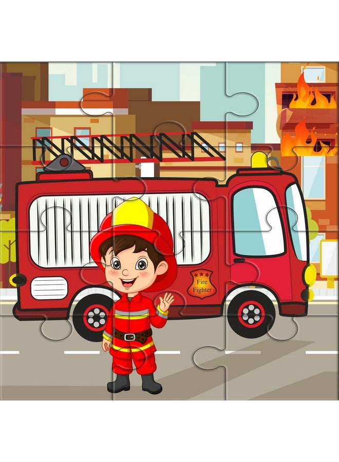 Yey Animals, Nursery Rhymes and Community Helpers Jigsaw Puzzles for Kids | Pack of 3 Puzzle Boxes - Set of 18 Educational Puzzles, Multicolor, 6.25 x 6.25 inches - Image 5