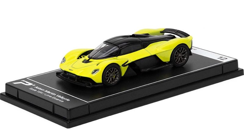 PosterCars  164 Scale Aston Martin Valkyrie Lime Essence Hypercar League Collection No12