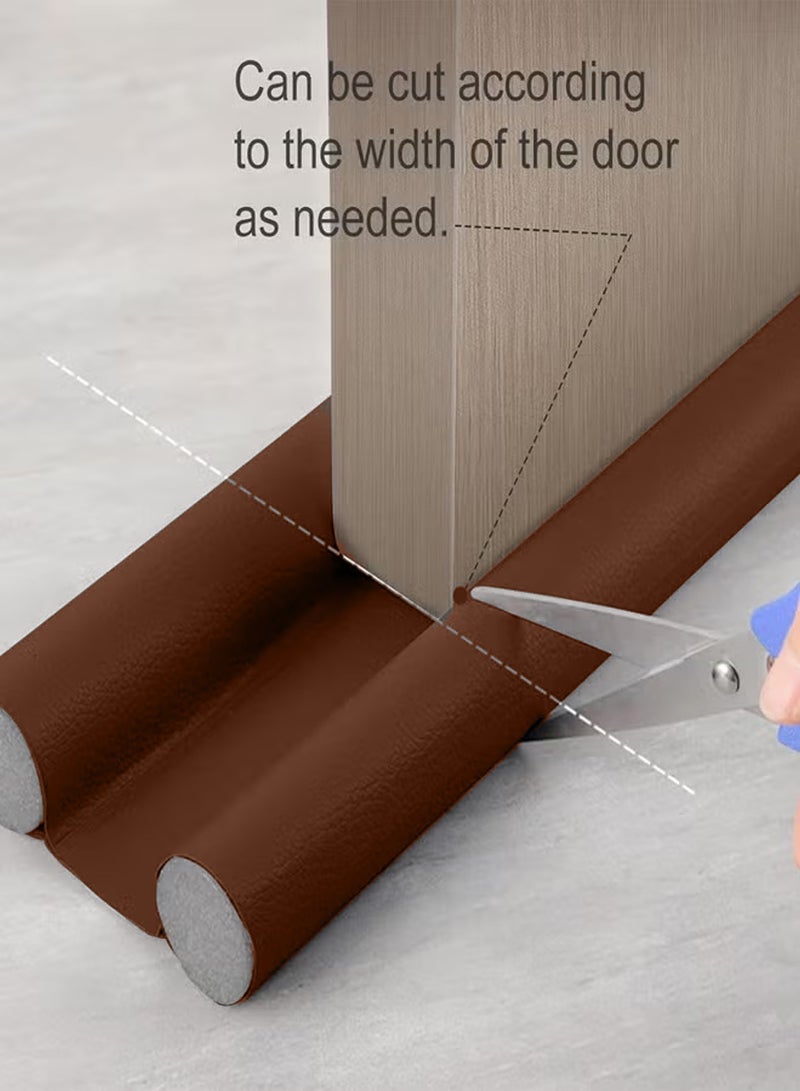 Door Bottom Sealing Strip 95x10cm (37.4x3.9in), Soundproof Draft Stopper Windproof Dustproof Bug-Blocking Insulation Strip, Washable & Durable Adjustable Door Draft Guard for Bedroom, Bathroom, Office & More - Image 4