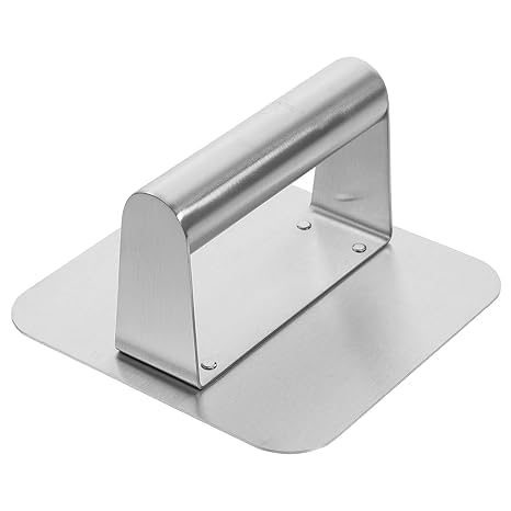 GLOWICK Burger Press Stainless Steel Burger Smasher with Heat Resistant Handle Ideal for Smashed Burgers Sandwiches Panini Bacon Press 1 pcs - Image 1