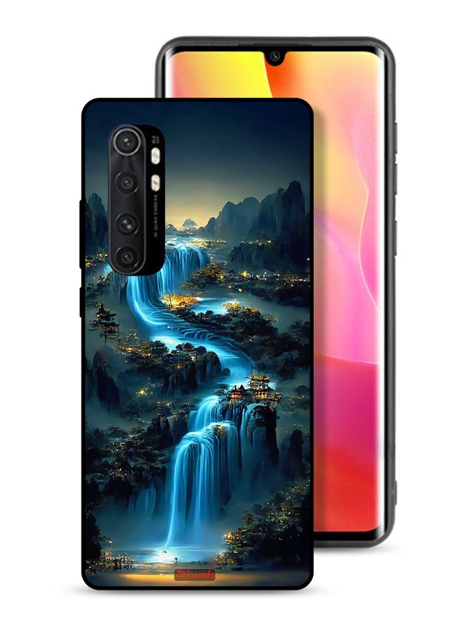 Tolwak غطاء واقي لهاتف شاومي مي نوت 10 لايت بتصميم فن الشلالات - Image 1