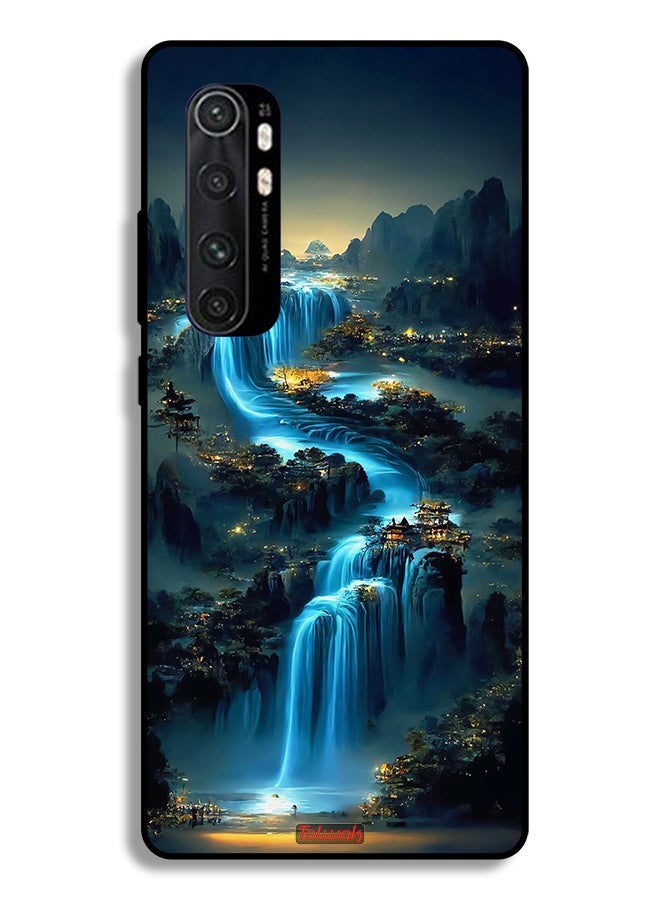 Tolwak غطاء واقي لهاتف شاومي مي نوت 10 لايت بتصميم فن الشلالات - Image 2