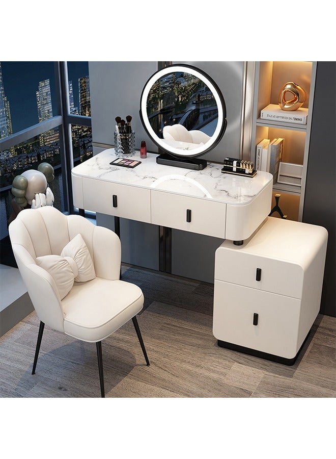 إن كي أكس طاولة زينة منضدة مكياج قابلة للطي مع أدراج وكرسي 100 سم - Image 1