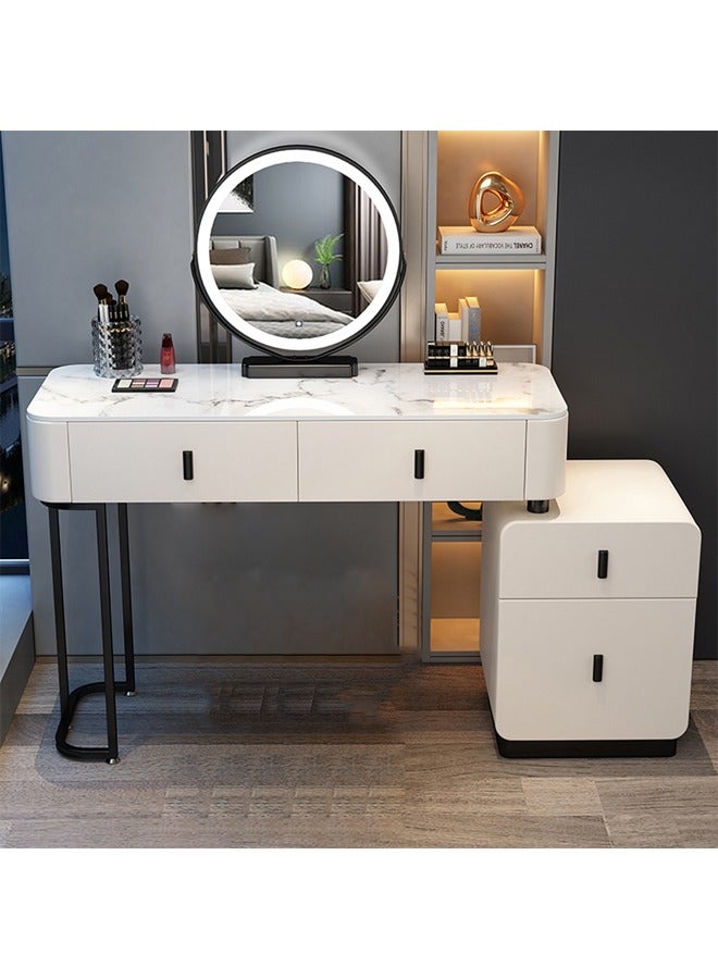 إن كي أكس طاولة زينة منضدة مكياج قابلة للطي مع أدراج وكرسي 100 سم - Image 3