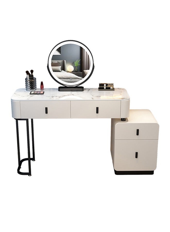 إن كي أكس طاولة زينة منضدة مكياج قابلة للطي مع أدراج وكرسي 100 سم - Image 5