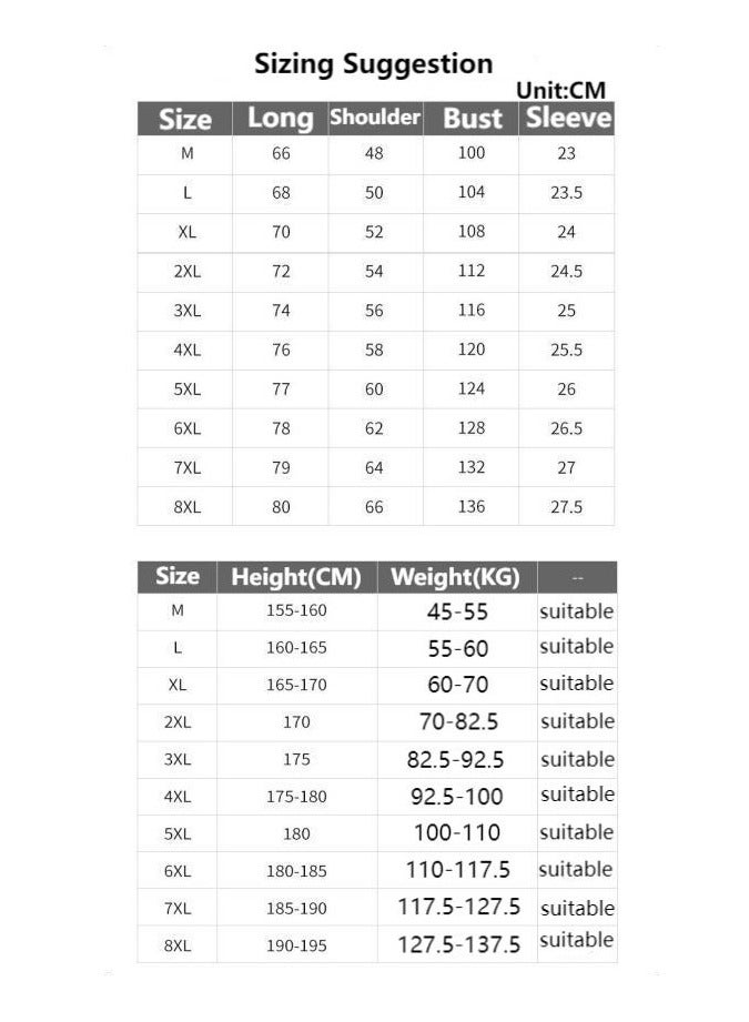 Large Size Fashionable Men's Printed Casual Round Neck T-shirt  - Image 3