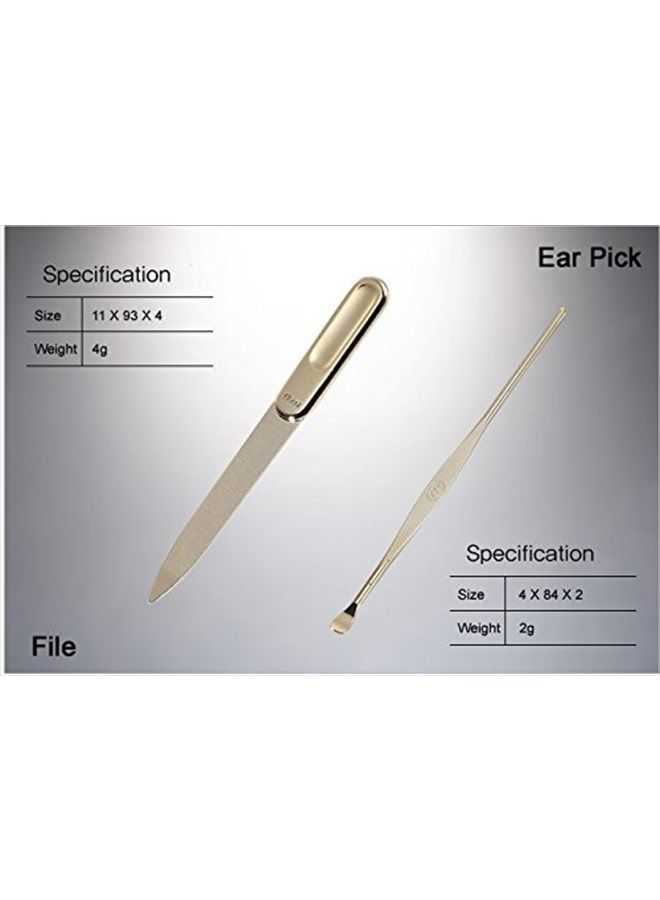 Three Seven (777) Korean Nail Clipper! World No. 1 Three Seven (777) Travel Manicure Grooming Kit Nail Clipper Set (6 PCs, 4000XG), MADE IN KOREA, SINCE 1975 - Image 5