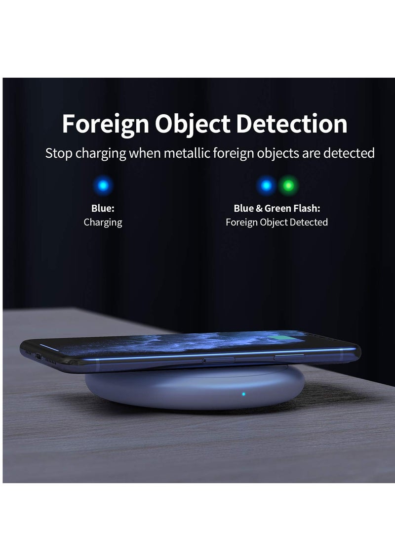 SYOSI - Wireless Charger 2 in 1 Dual Wireless Charging Pad for Apple Watch SE/6/5/4/3/Pro iPhone 12 Mini/12/12 Pro/12 Pro Max/11/SE/X/XR/XS/XS Max/8 Plus (No Adapter) - Image 1