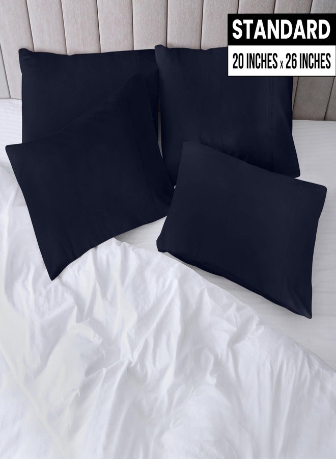 Utopia Bedding Standard Pillow Cases - 12 Pack - Envelope Closure - Soft Brushed Microfiber Fabric - Shrinkage and Fade Resistant Pillow Covers Standard Size 20 X 26 Inches (Standard, Navy) - Image 2