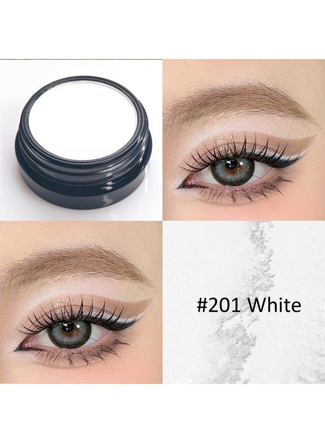 Erinde لوحة ظلال عيون بيضاء غير لامعة ظل عيون مضغوط أبيض لون قابل للدمج بشكل فائق لون مصبوغ يدوم طويلاً قاعدة مكياج دم هالوين خالية من القسوة ونباتية - Image 3