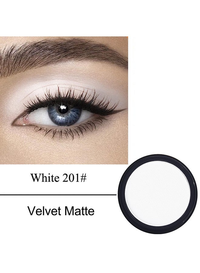 Erinde لوحة ظلال عيون بيضاء غير لامعة ظل عيون مضغوط أبيض لون قابل للدمج بشكل فائق لون مصبوغ يدوم طويلاً قاعدة مكياج دم هالوين خالية من القسوة ونباتية - Image 2