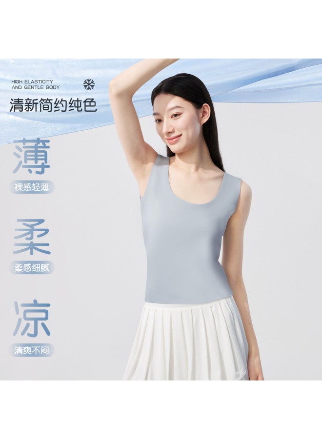 MIIOW 2-Pack Women'S Undershirt Vests Seamless Contour Cut Women'S Sleeveless Tops Can Be Worn As Outerwear - Image 4