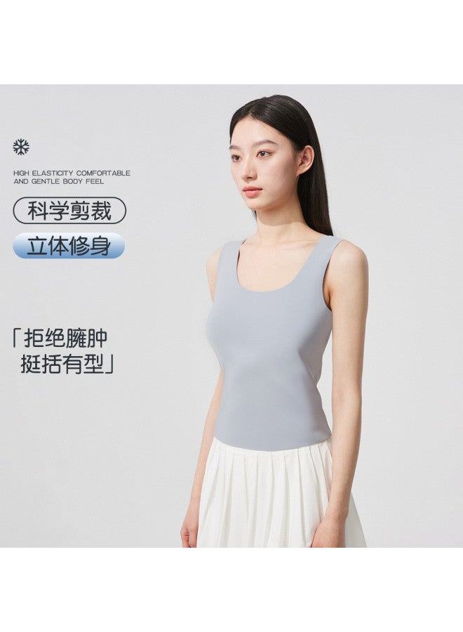 MIIOW 2-Pack Women'S Undershirt Vests Seamless Contour Cut Women'S Sleeveless Tops Can Be Worn As Outerwear - Image 3