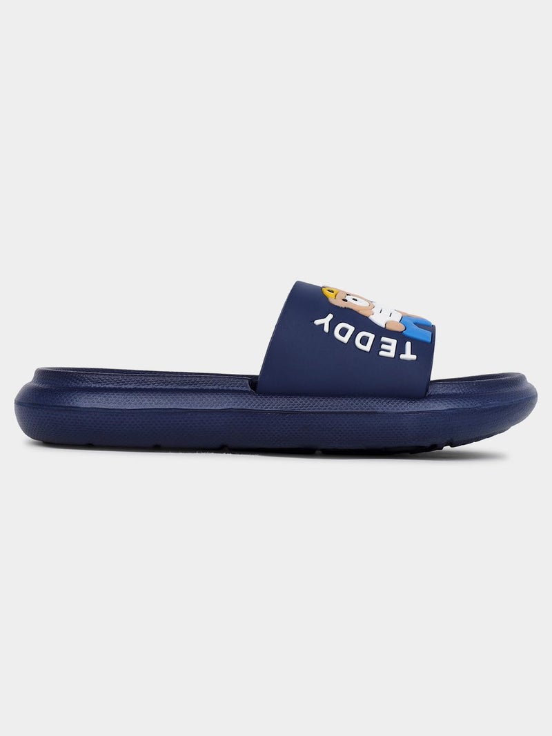 CUHO TRENDS Kids Teddy Bear Printed Sliders | Soft Sole Cartoon Slides for Boys & Girls - Image 5